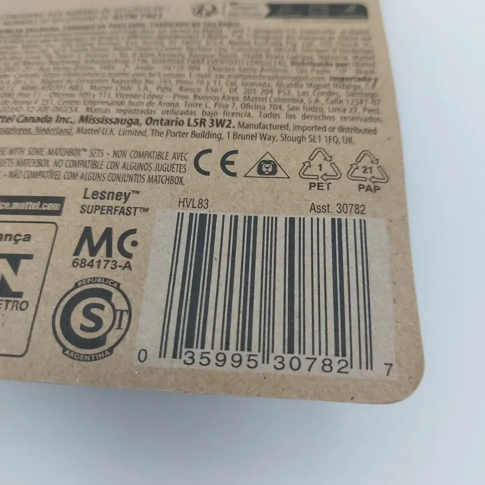 MATCHBOX item specifics